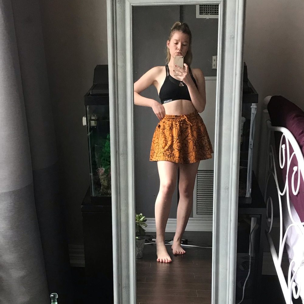 🦋3/$50 ADIDAS x Pharrell Williams orange skater skirt